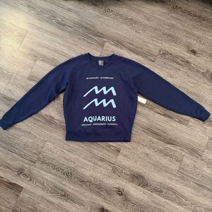 Anthropologie The Zodiac Sweatshirt Aquarius New